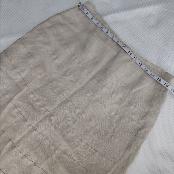 Soft surroundings linen maxi skirt coastal lined minimalist freestyle summer - Picture 3 of 11